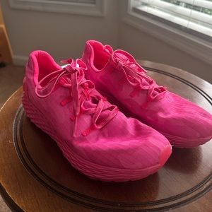 NO BULL neon pink camp ripstop runners